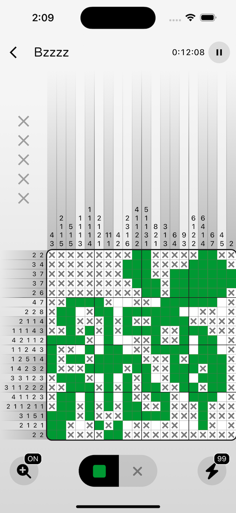 Pixelogic mobile puzzle gameplay